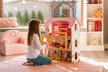 Drewniany domek dla lalek - Rezydencja Bajkowa ECOTOYS (4)
