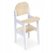Drewniane krzesełko dla lalek fotelik do karmienia dla misi pluszaków ECOTOYS (3)