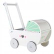 Drewniany wózek dla lalek pchacz chodzik ECOTOYS (3)