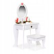 Toaletka dziecięca drewniana duża z lustrem dla dziewczynki ECOTOYS (3)