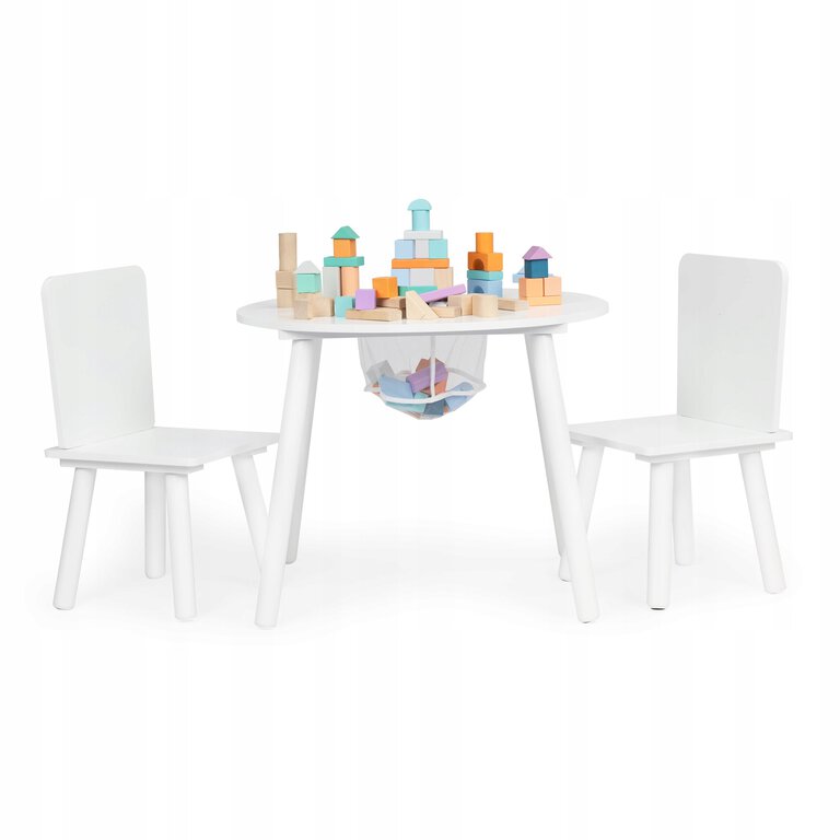 Stół stolik +2 krzesła meble dla dzieci komplet ECOTOYS (1)