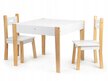 Stół stolik z dwoma krzesłami zestaw mebli dla dzieci ECOTOYS (2)