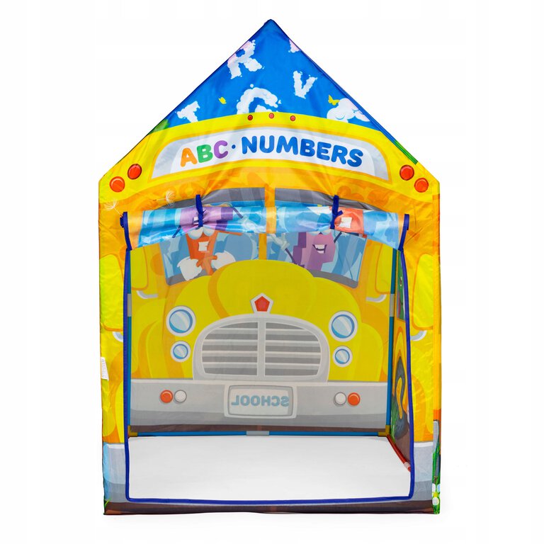 Namiot domek kolorowy Autobus namiocik plac zabaw dla dzieci IPLAY (1)