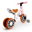 Rower rowerek trójkołowy biegowy z pedałami 2w1 Różowy ECOTOYS (4)