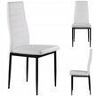 Krzesła tapicerowane 4x krzesło do salonu jadalni ModernHome (1)