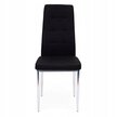 Krzesła tapicerowane czarne pikowane 4x krzesło do salonu jadalni ModernHome (4)