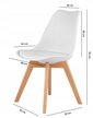 Krzesło krzesła zestaw krzeseł z poduszką 4szt (2)