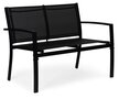 Zestaw mebli ogrodowych stół ławka fotele metal (3)