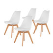 Krzesło krzesła zestaw krzeseł z poduszką 4szt (2)