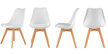 Krzesło krzesła zestaw krzeseł z poduszką 4szt (3)