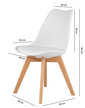 Krzesło krzesła zestaw krzeseł z poduszką 4szt (4)