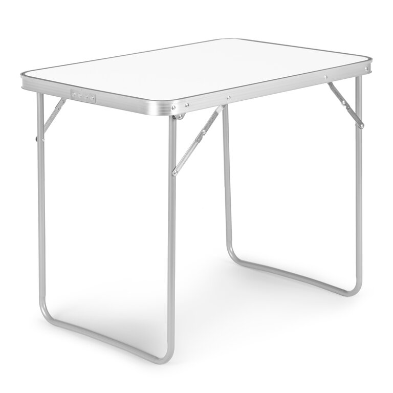 Stolik turystyczny stół piknikowy składany 80x60cm biały (1)