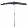 Parasol ogrodowy pół-parasol ścienny na taras 2,7m szary (2)